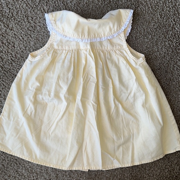 Vintage JUST FRIENDS Yellow Blouse with Collar and Pockets - Picture 4 of 4